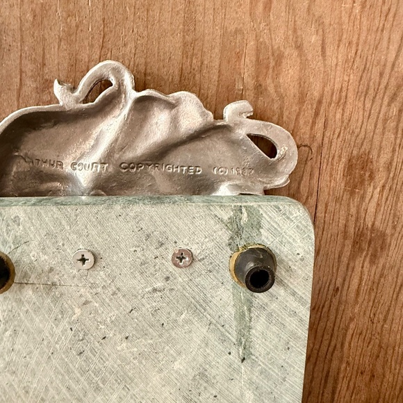 Vintage Arthur Court Elephant Green Marble Serving Piece - Picture 4 of 8